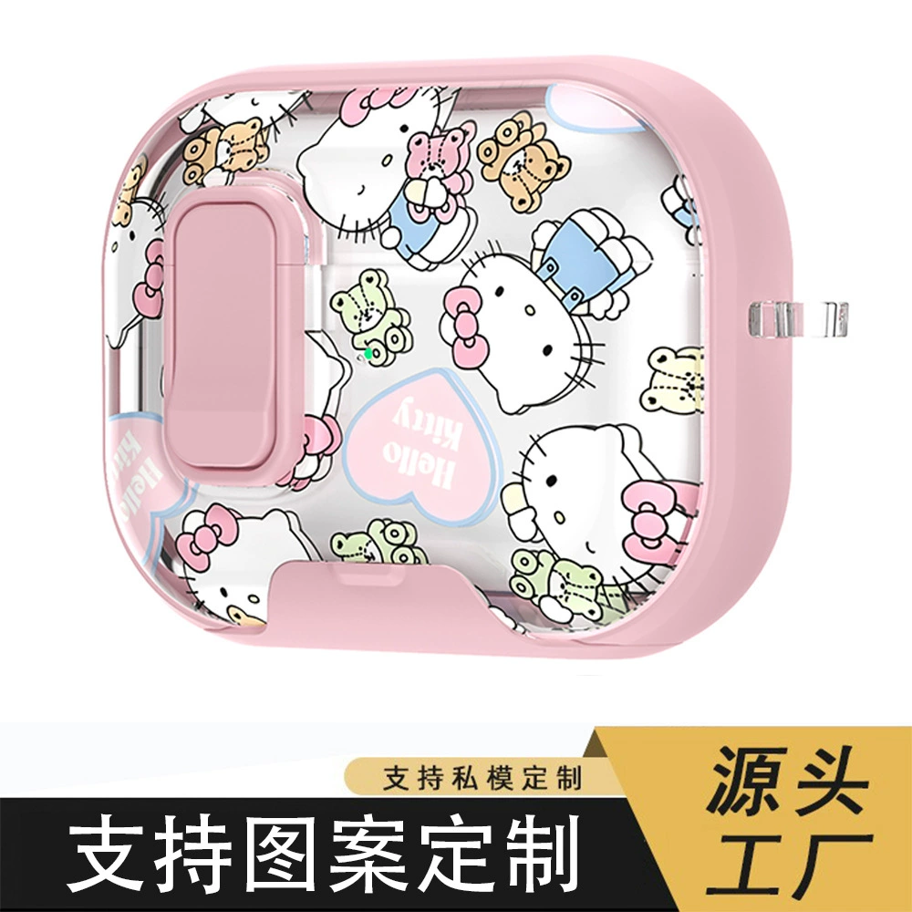 Apple, совместимая мультяшная защитная крышка, iPhone4, наушники