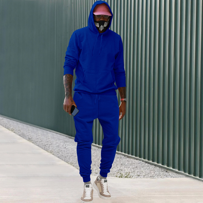 2023 Kapuzen-Plüsch-Hoodie Sport- und Freizeit-Sportbekleidung Zweiteiliges Set für Herren-Sets_voghion.com