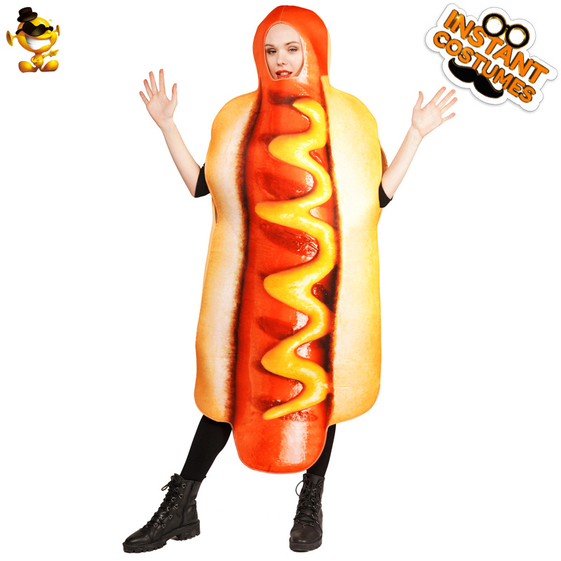 Halloween Carnaval Stage Disfraces Divertidos Hot Dogs Bar Party Show Disfraces image 3