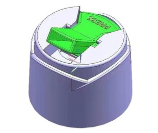 2023 35 Diameter 100g New Design Press Cap Toothpaste Cap Kidsren's Toothpaste Two-color Cap