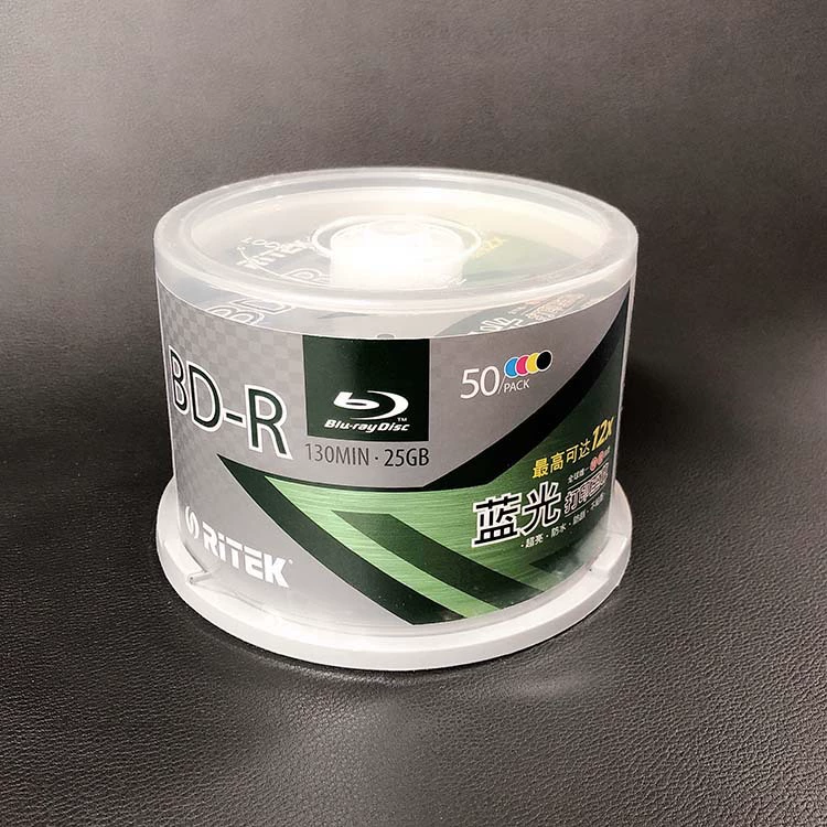 Диск CD BD-R 12X 25G Высокая скорость печати 50 пустых записываемых дисков