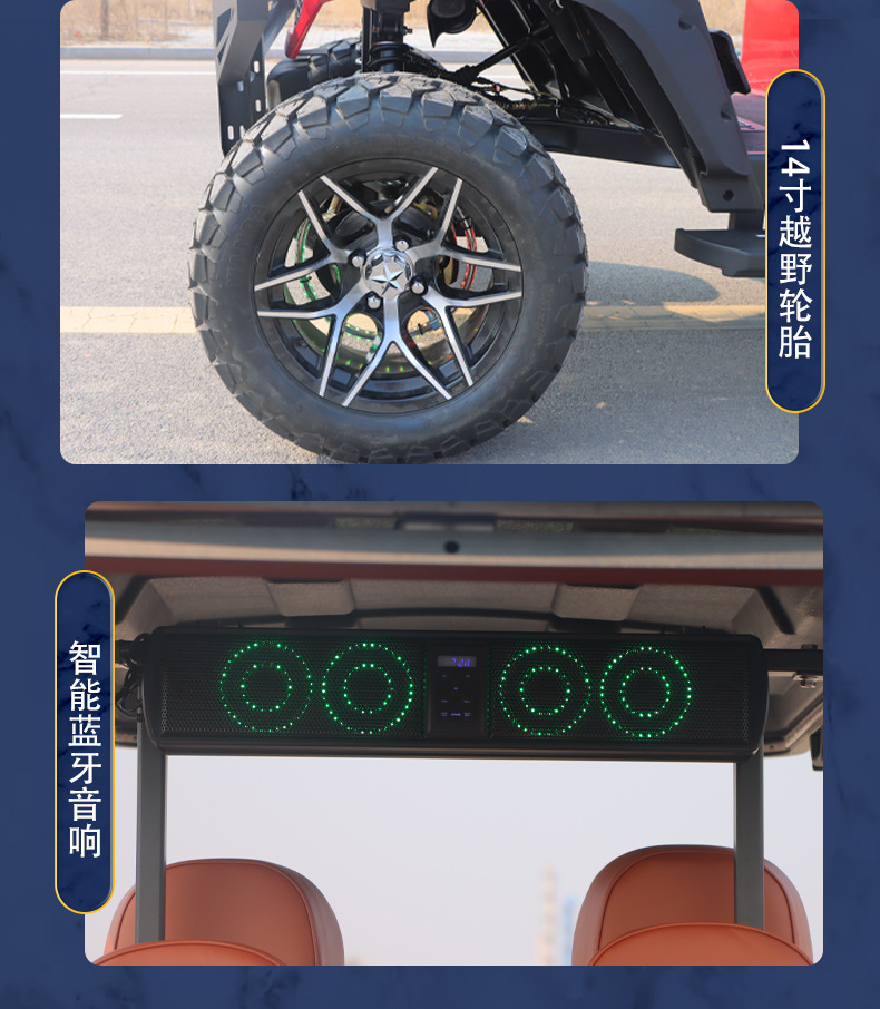 Golf Cart Manufacturer Direct Sales 4-Seat Scenic Spot Sightseeing Hotel Reception Electric Golf Cart