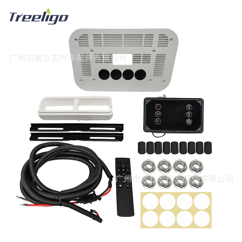 Fuente fábrica al por mayor estacionamiento aire acondicionado 12V24V refrigeración eléctrica camión ligero camión RV techo automóvil aire acondicionado