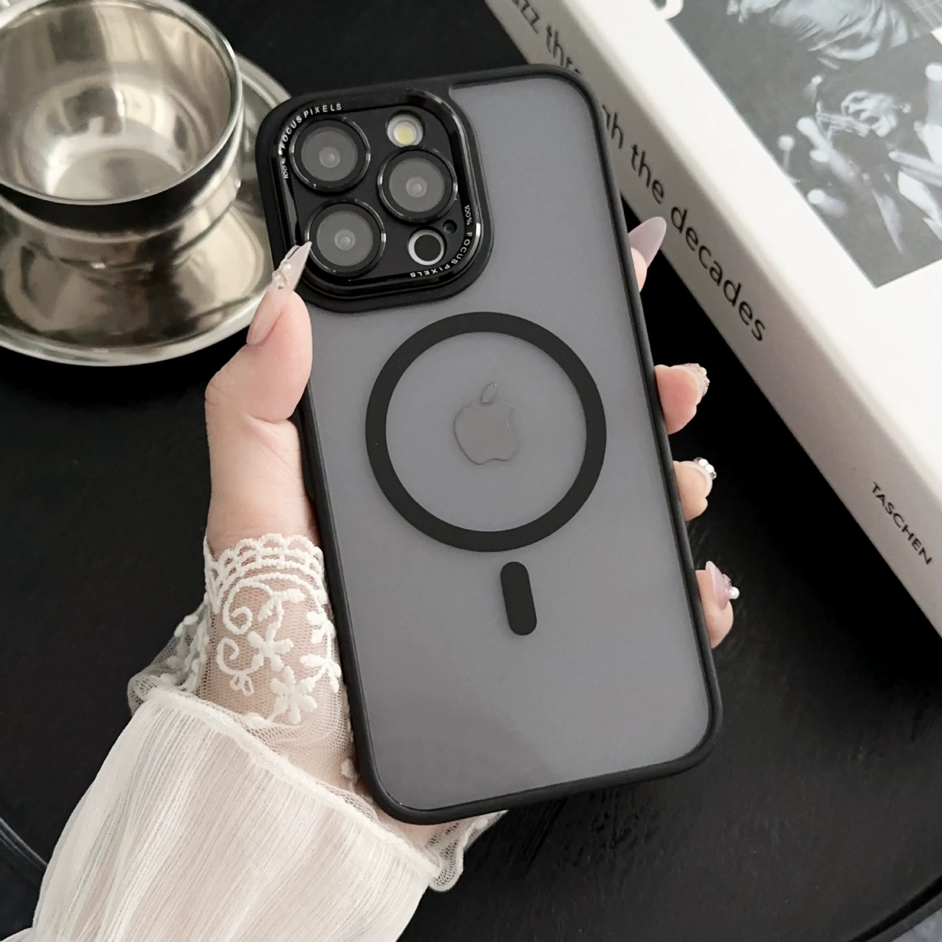 Apple, совместимый прозрачный чехол для iPhone 16, металлический чехол для телефона, защита камеры, защитный чехол, защита от падений