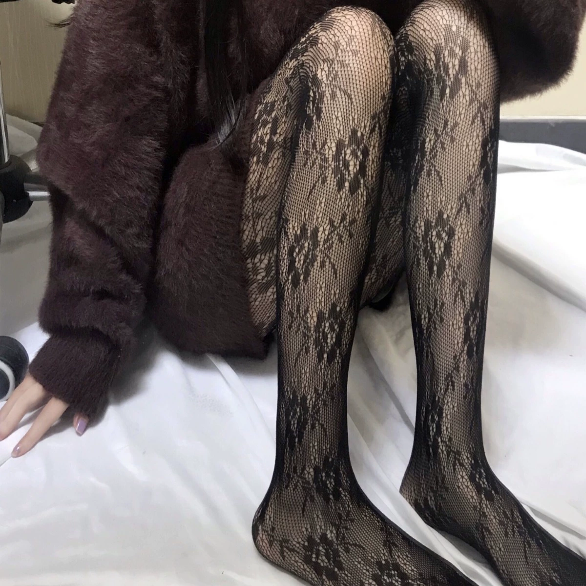 Т tights японские ретро кружевные колготки, стиль лолита, тонкая прозрачная ткань, один размер