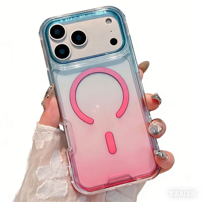 Gradient Transparent Magnetic Phone Case Suitable for iPhone 17 Pro Max Anti-Drop Protective Cover Apple 16 Full Coverage Cross-Border Gradient Transparent Magnetic Phone Case Suitable for iPhone 17 Pro Max Anti-Drop Protective Cover Apple 16 Full Coverage Cross-Border