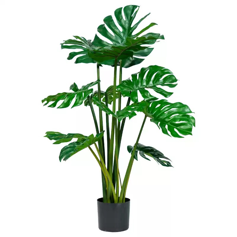 批发仿真绿植龟背竹假树室内客厅落地仿生植物盆栽北欧风装饰摆件|undefined