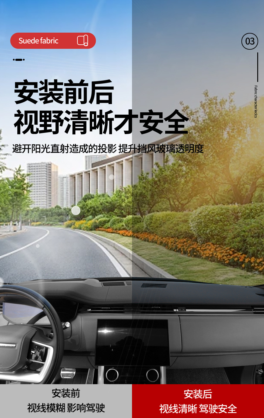 Suitable for Ford's New Mondeo Car Interior Sun Protection and Heat Insulation Sunshade to Win the Front Center Console Light-Proof Mat