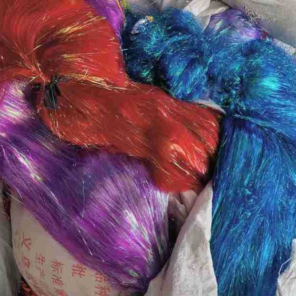 扁形状白色七彩亮丝金属线大包袋装金丝扁平2mm彩虹亮丝宽条状