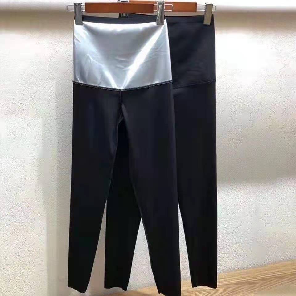 Pantalones de sauna Tik transfronterizos para mujer, quemagrasas, adelgazantes, moldeadores de abdomen, pantalones deportivos de yoga de cintura alta, ropa de sauna.