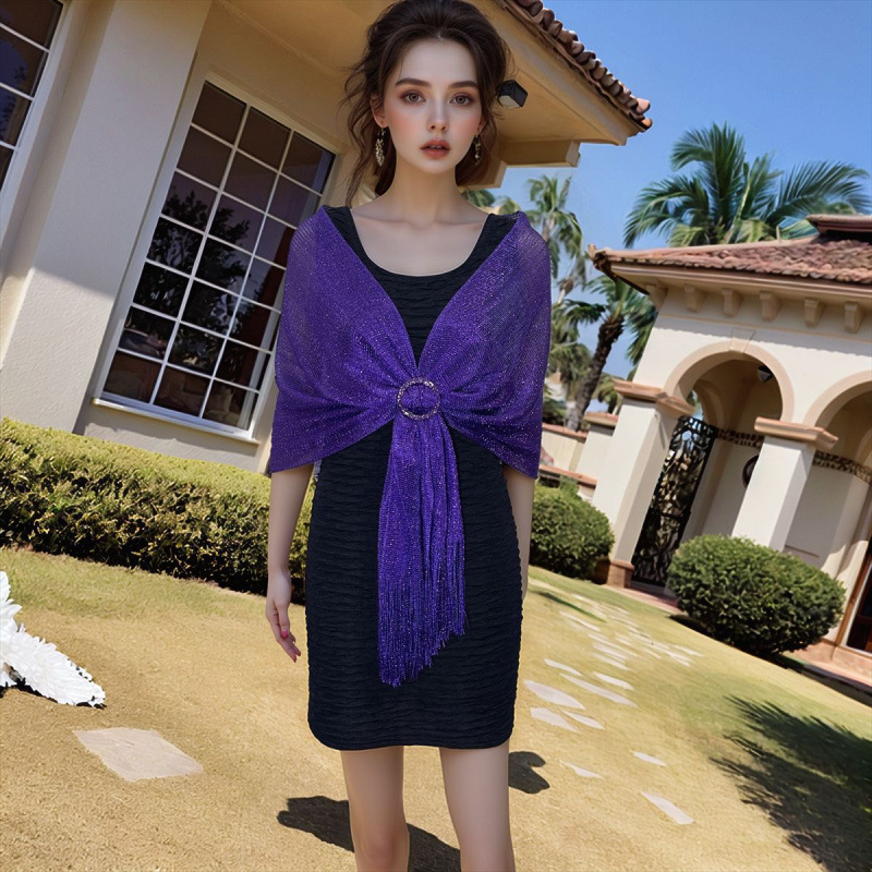 보라색 리본 버클