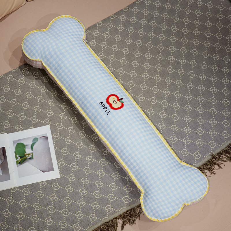 Almohada Cilíndrica en Forma de Hueso de Algodón Desmontable para Cama image 8