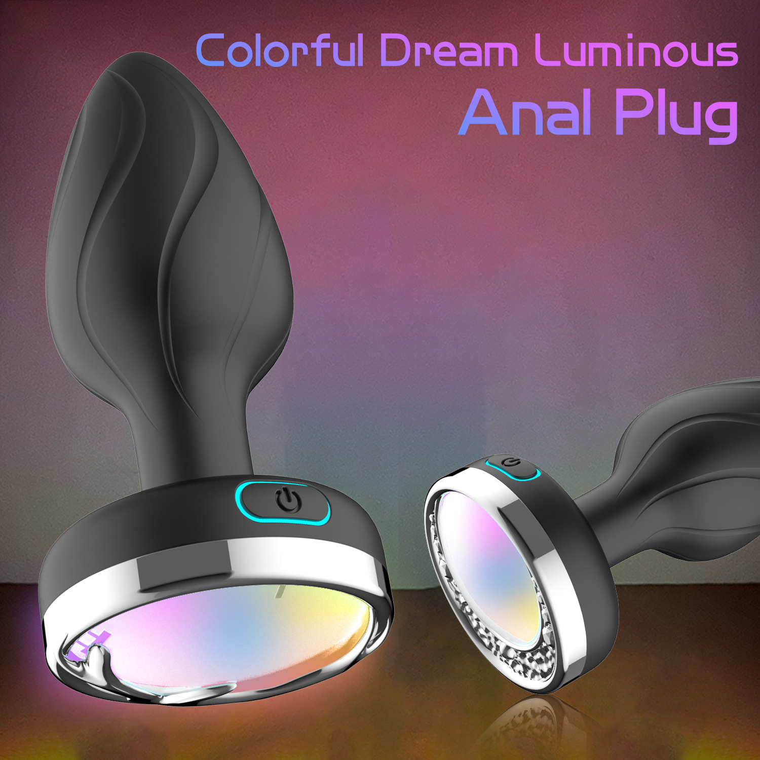 Luminous Wireless Remote Control Silicone Anal Plug, Rechargeable Adult Toy — detail image 10