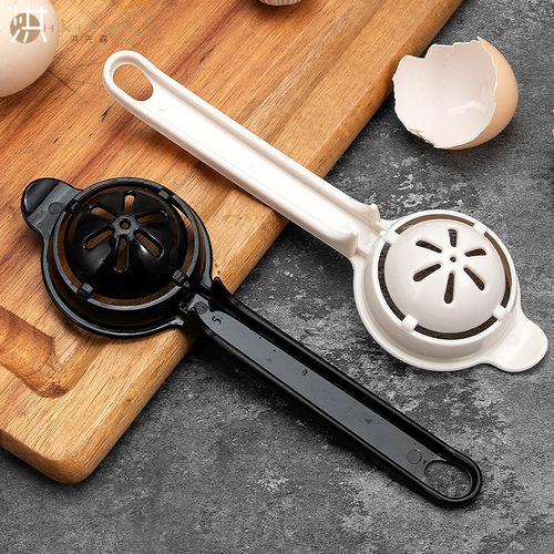Long handle egg filter egg white separator protein egg filter baking tool egg separator egg liquid kitchen
