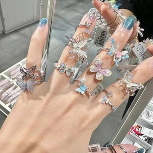 Buy It! Collection of Super Fairy Open Rings, Accessible Luxury Design, Fashionable and Exquisite Bracelets 2024 New Hot Style