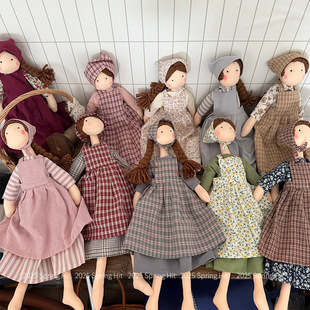 Korean Fabric Handmade Cute Sweet Doll dress Children's Comfort Toy Children's Doll Girlfriend Gift