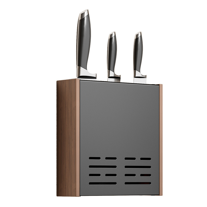 Walnut knife holder kitchen knife storage rack