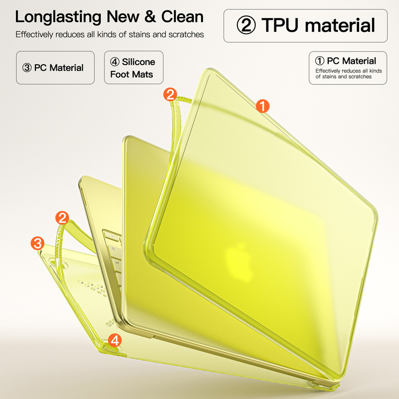 Refreshing and Semi-Transparent|Macbook Neo 13 2026 Computer Case, Does Not Affect Heat Dissipation (A3404) Refreshing and Semi-Transparent|Macbook Neo 13 2026 Computer Case, Does Not Affect Heat Dissipation (A3404)
