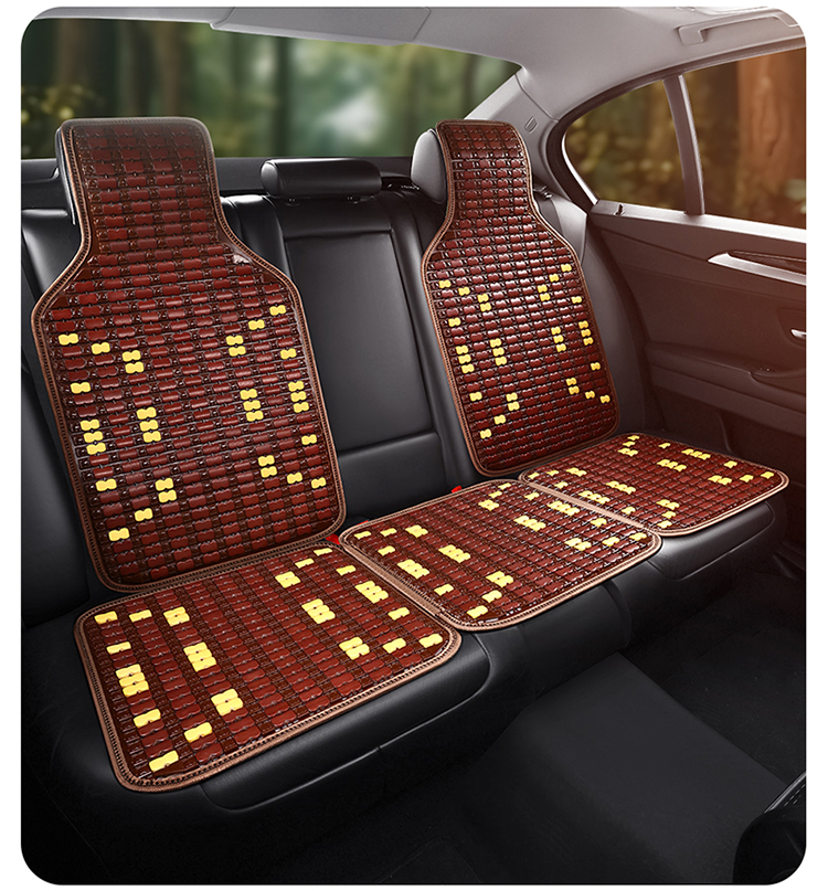 Car Seat Cushion Summer Cooling Cushion Single Piece Breathable Bamboo Four-season Universal Truck Seat Cover Ventilated Mat Car Cushion