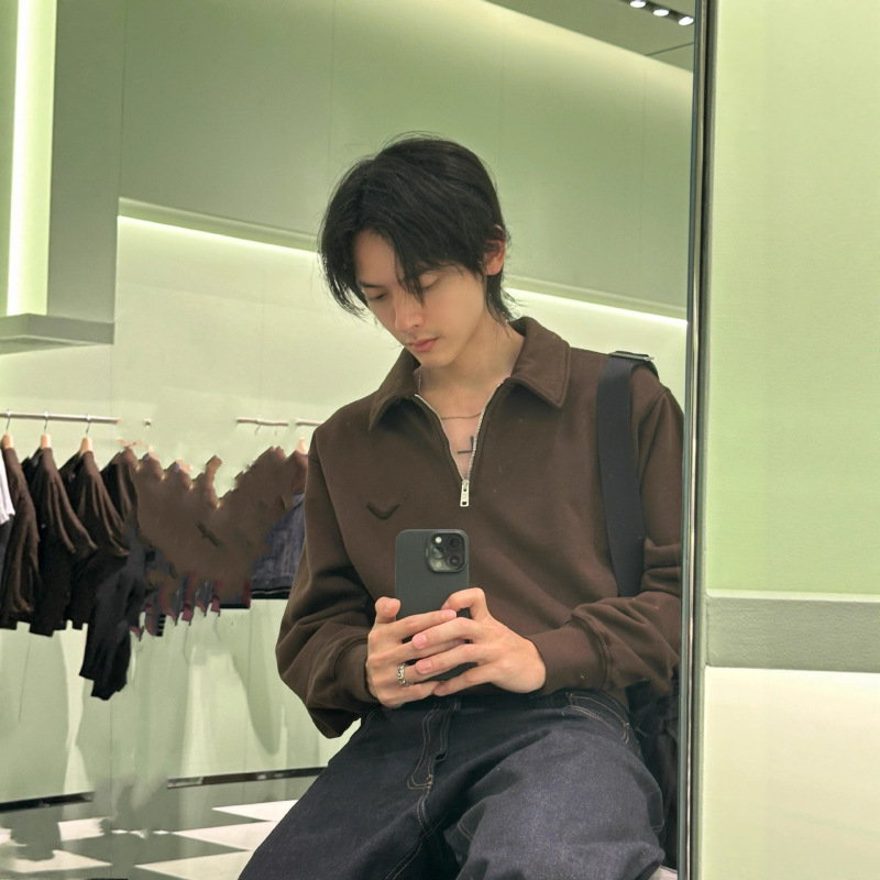 毒家版本现货高品质P家2025新款徽标棉质卫衣OS宽松版型男女同款|undefined
