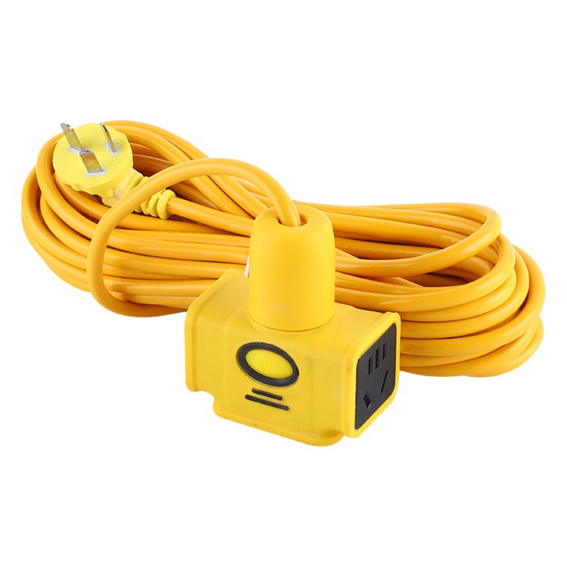 Cable de extensión de coche de batería enchufable a prueba de lluvia que carga el coche eléctrico con la línea tablero enchufable los 20 m de la fregona del piso