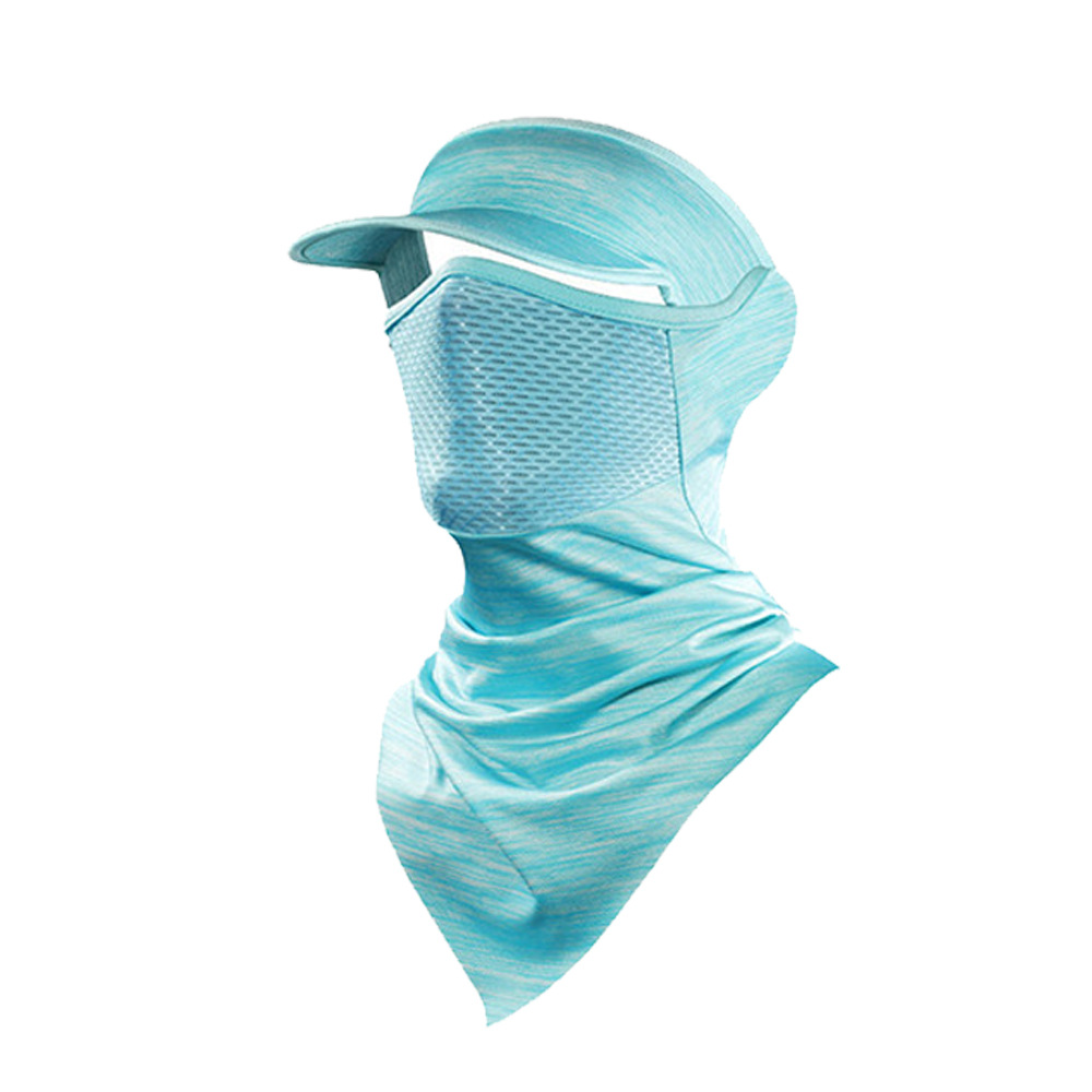 Suministro directo de fábrica de seda de hielo al aire libre para prevenir el golpe de calor, máscara de ciclismo, protección solar de verano, absorción del sudor, sombrero transpirable, pañuelo deportivo