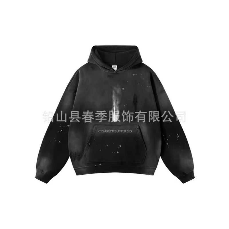 High Street Kanye Kanye Ink-Splattered Washed-Out Print Hoodie Ins Gradient Design Trendy Cool Sweatshirt for Men and Women High Street Kanye Kanye Ink-Splattered Washed-Out Print Hoodie Ins Gradient Design Trendy Cool Sweatshirt for Men and Women