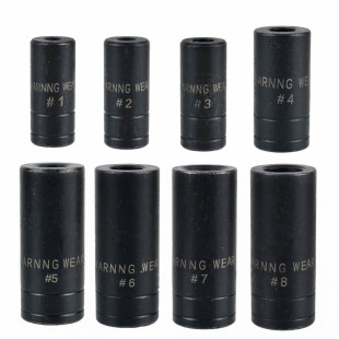 8PC tap socket 1/4 3/8 wrench adapter electric inner square hole tap socket black