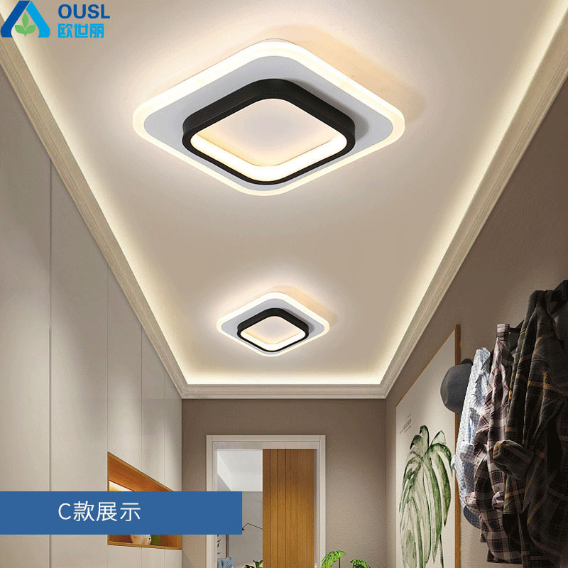 LED aisle lights corridor lights Nordic entrance hall lights entrance lights cloakroom ceiling lights simple balcony lamps