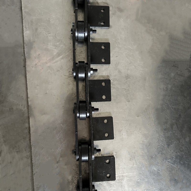 不锈钢大节距链条常规滚子链条大节距板式链条加长销非标弯板链条