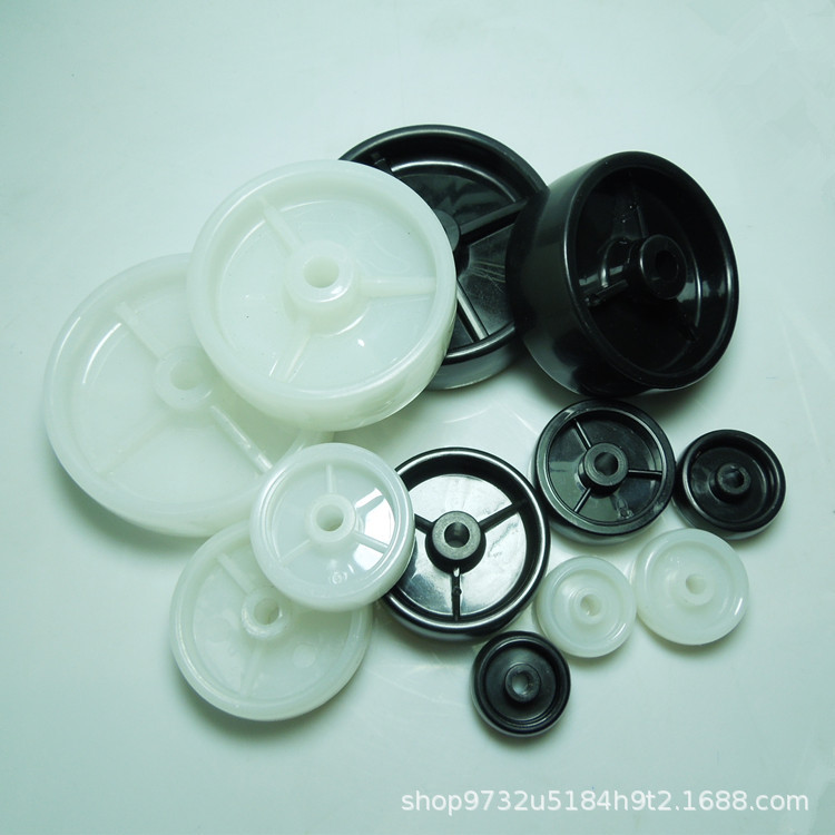 轻型黑色白色塑料单轮1寸1.25寸1.5寸2寸2.5寸3寸4寸5寸6寸8寸轮