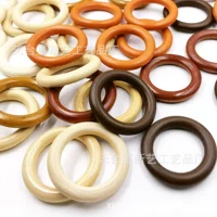 В наличии Factory Direct 5 см цвет коричневое деревянное кольцо DIY Аксессуары Кольцо Сумочка Пряжка занавеска деревянное кольцо