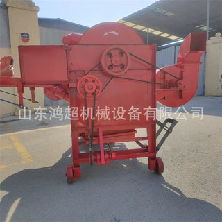 全喂入高粱麦穗打粒机 谷子脱粒机125型打场机