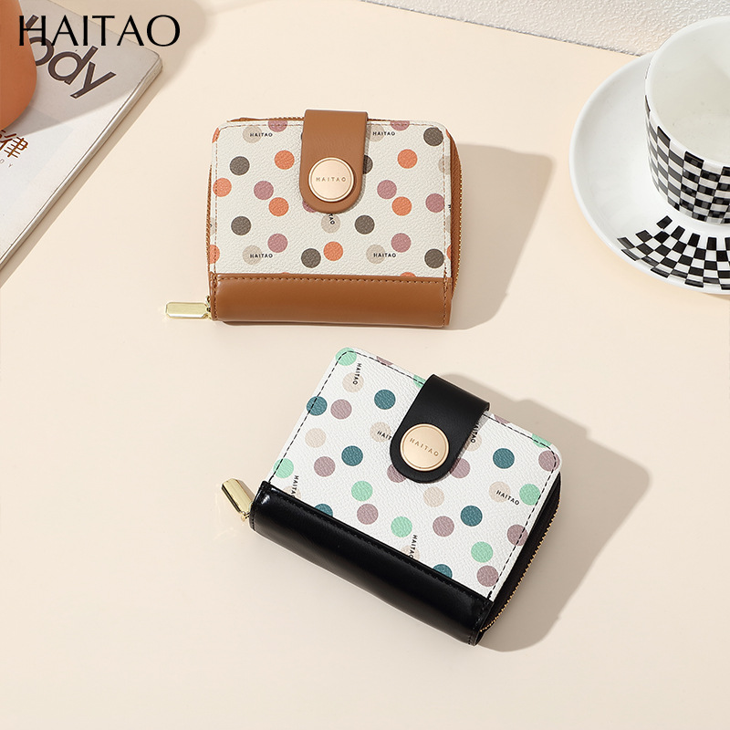 Nueva billetera de mujer corta bolsa de tarjetas de color sólido2024 mujeres de alto nivel sentido transfronterizo cremallera fuente de bolso de cambio fabricantes