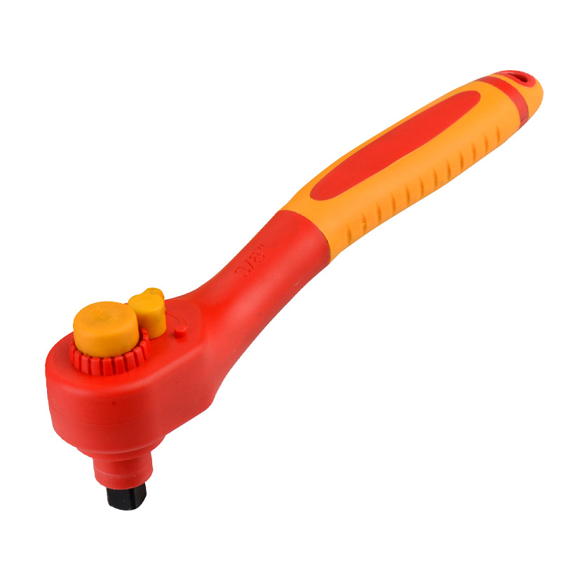 艾威博尔 双色柄VDE绝缘快速脱落棘轮扳手 410311 410312