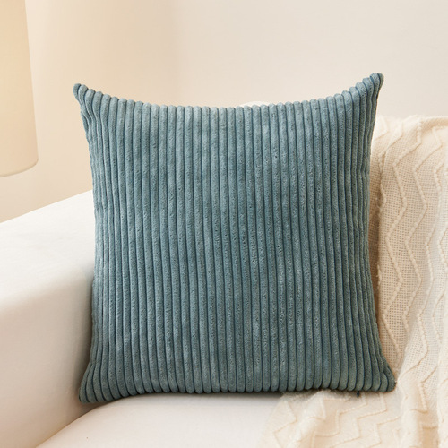 Corduroy Striped Throw Pillow Cushion Cross-border Amazon Sofa Office Bedside Bay Window Cushion Cover
