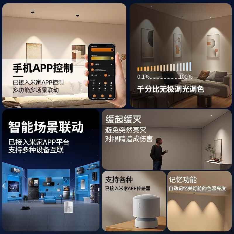 中山ランプ卸売スマートスポットライト湾曲した埋め込みリビングルームベッドルームダウンライトCOBウォールウォッシャーLEDスポットライト|undefined