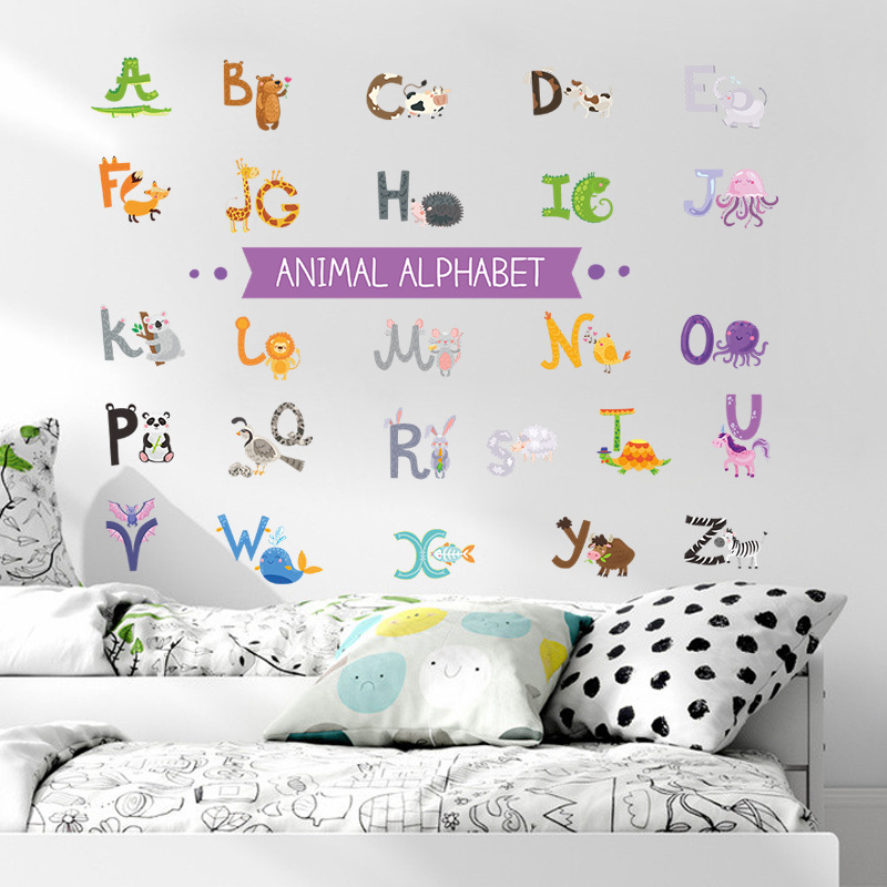 Nuevos Adhesivos De Pared Simples En Inglés De 26 Letras display picture 3