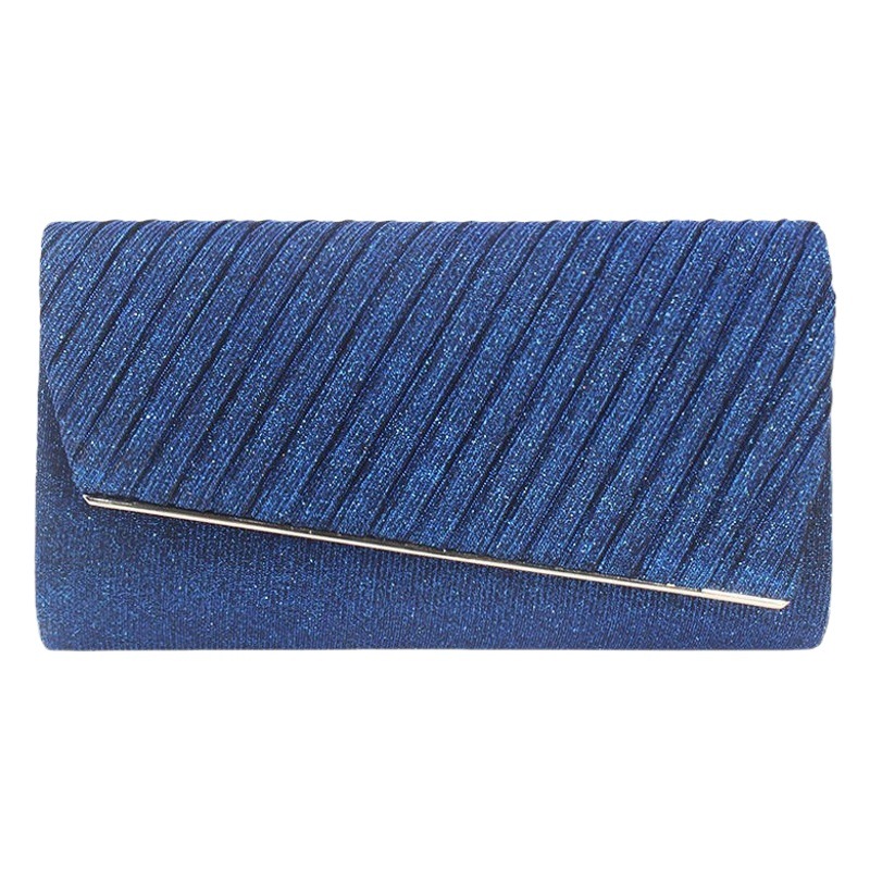 Nuevo suministro directo de fábrica material flash noche bolsa embrague bolsa de una sola pieza entrega