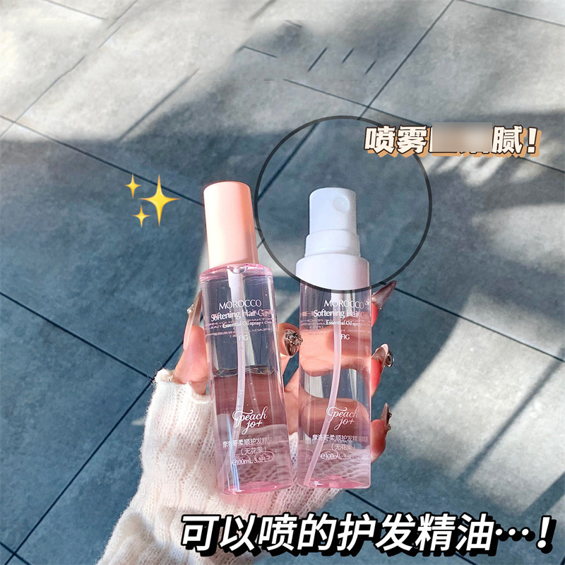 PEACH JO+ モロッカン スムース ヘアケア エッセンシャル オイル スプレー イチジクの香り 洗い流さないヘアケア スプレー エッセンシャル オイル バッチ|undefined