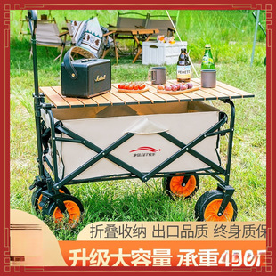 Camping Trolley Outdoor Folding Travel Camping Trolley Picnic Cart Stall Camp Car Picnic Equipment Wholesale