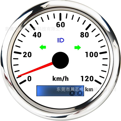 Other vehicle instruments Yacht Gps Signal Speedometer - cx8116-white-plate-120km