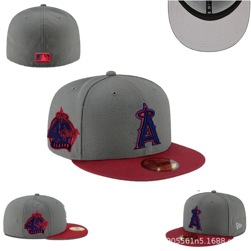 Nueva gorra de béisbol de LA con visera plana, gorra deportiva informal de estilo hip-hop cerrada, gorra de talla moderna de estilo coreano, gorra unisex bordada.