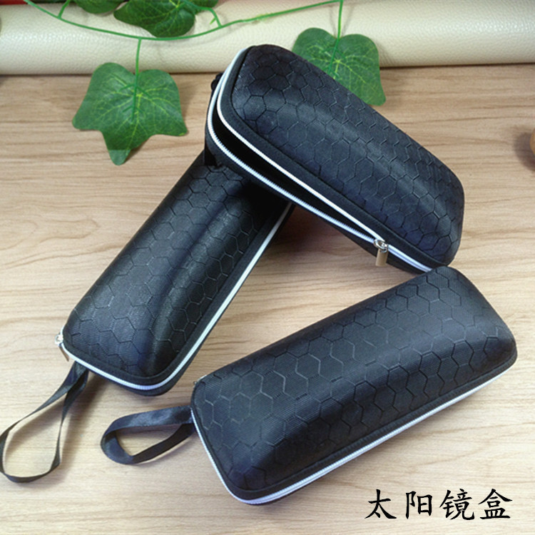 Glasses case portable large car sunglasses box sunglasses anti-pressure myopia glasses hook zipper portable storage for women Glasses case portable large car sunglasses box sunglasses anti-pressure myopia glasses hook zipper portable storage for women