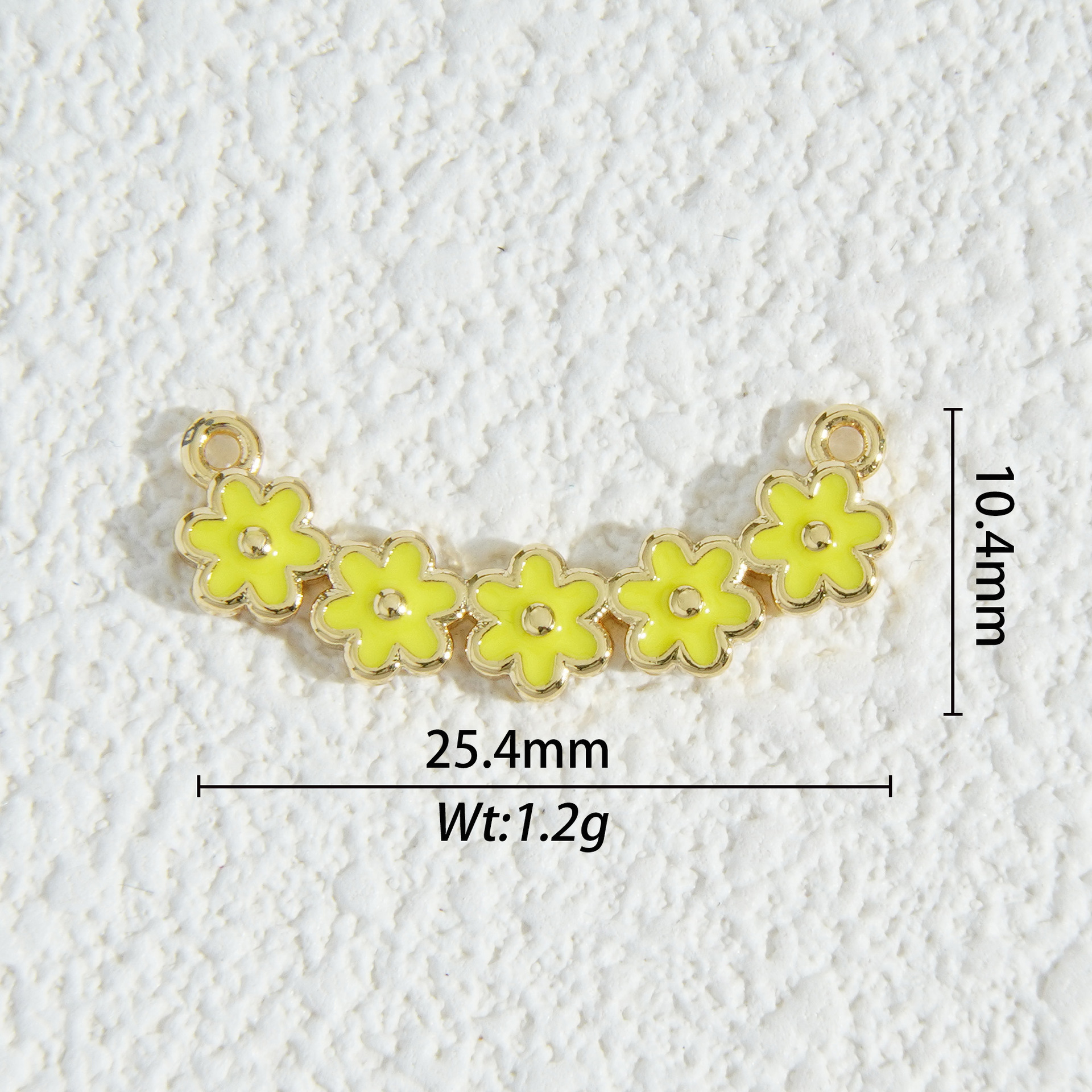 18K oro micro-cristalino accesorios de piedra estrella luna mariposa flores amor colgante DIY collar material pendientes