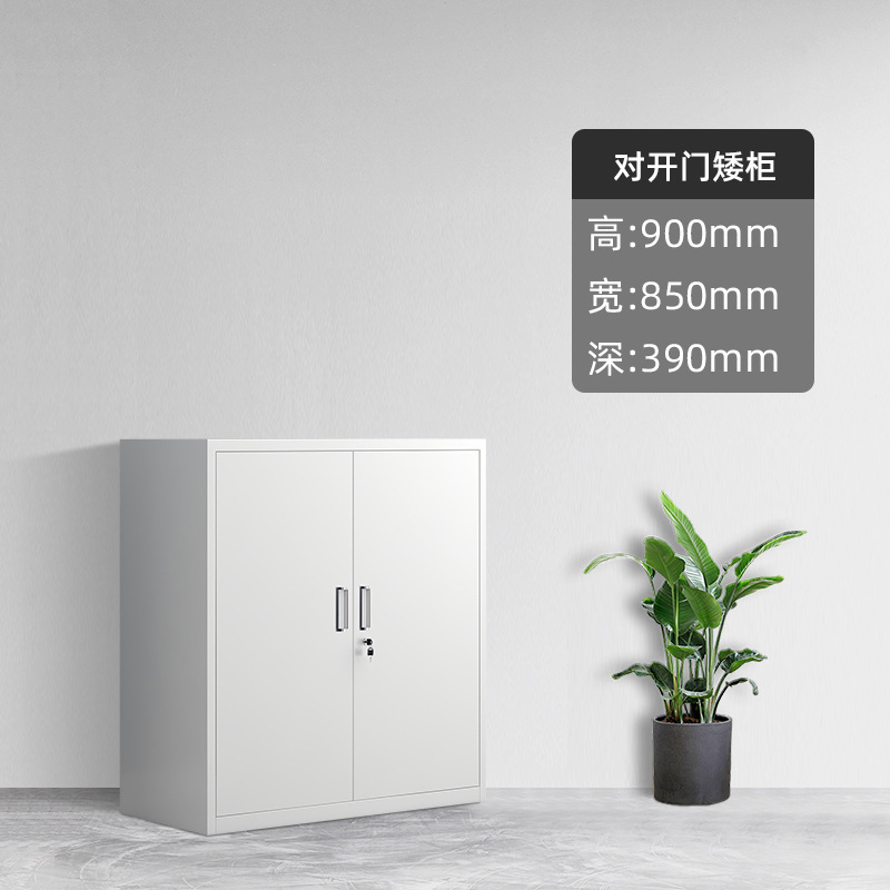 鋼製書類棚事務室資料棚財務証明棚鉄皮収納棚書類棚鍵付き低い棚メーカー