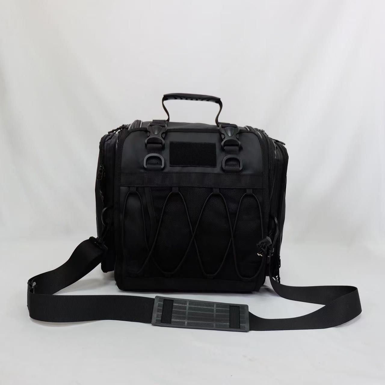 Large-Capacity Expandable Motorcycle Rear Bag, Rear Seat Bag, Tail Box Bag, Waterproof Long-Distance Motorcycle Travel Bag