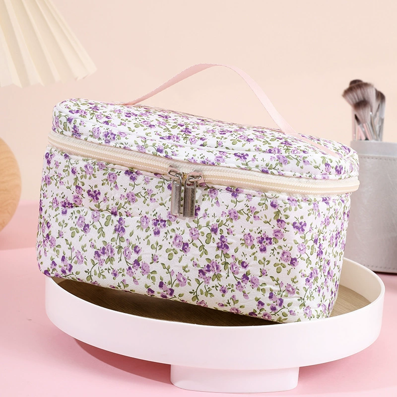 Фиалковый косметичка, портативная квадратная дорожная сумка для toiletries, 21×11×12 см, вес 70 г
