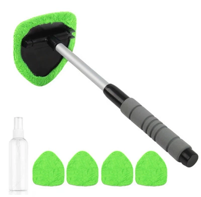 Car cleaning tools — Microfiber Car Brush, Car Window - green-6-piece-set