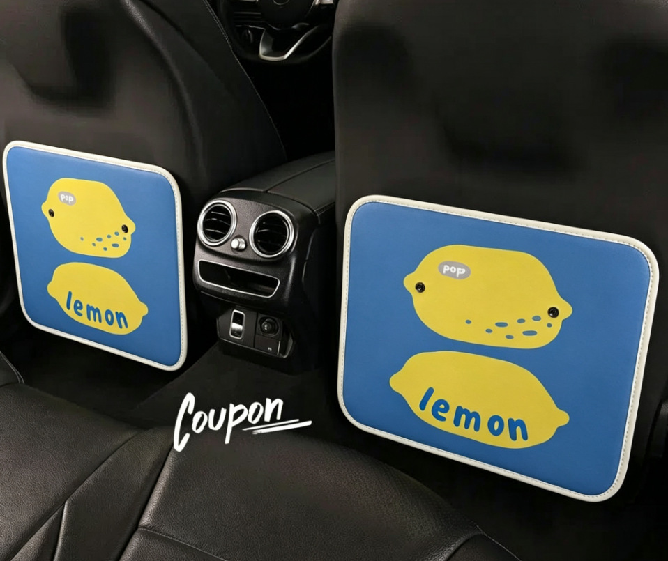 Car Seat Back Anti-Kick Pad, Car Seat Back Anti-Dirt Pad, Leather Car Rear Seat Anti-Kick and Anti-Dirt Pad